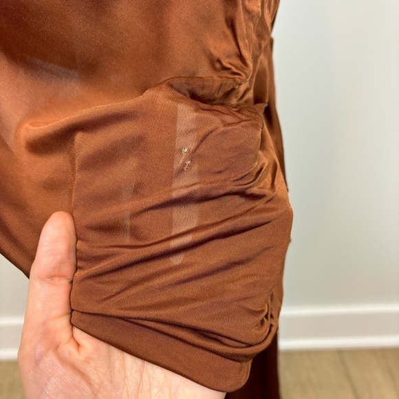 GAUGE81 Riga Mini Dress in Chestnut Size S - Picture 11 of 15